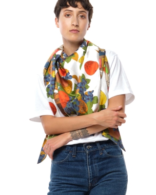 collection-printemps-ete-2022-texas-scarf-mix-fruits-blanc